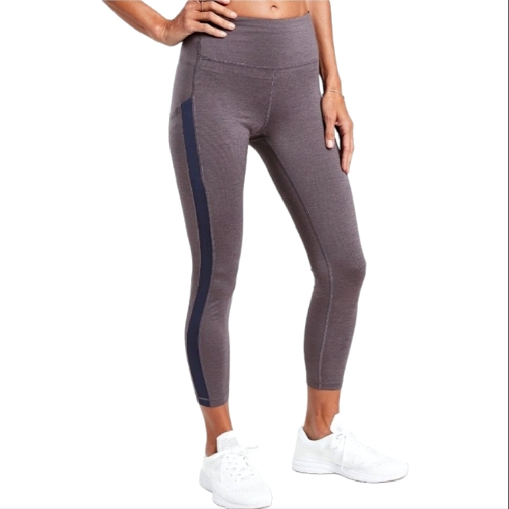 Athleta Ultimate Stash Pocket 7/8 Tight Leggings size L 981896